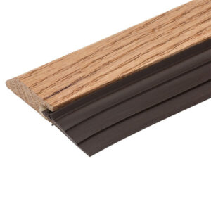 Wood Vinyl Door Sweep 1 1/4" (Oak Wood)