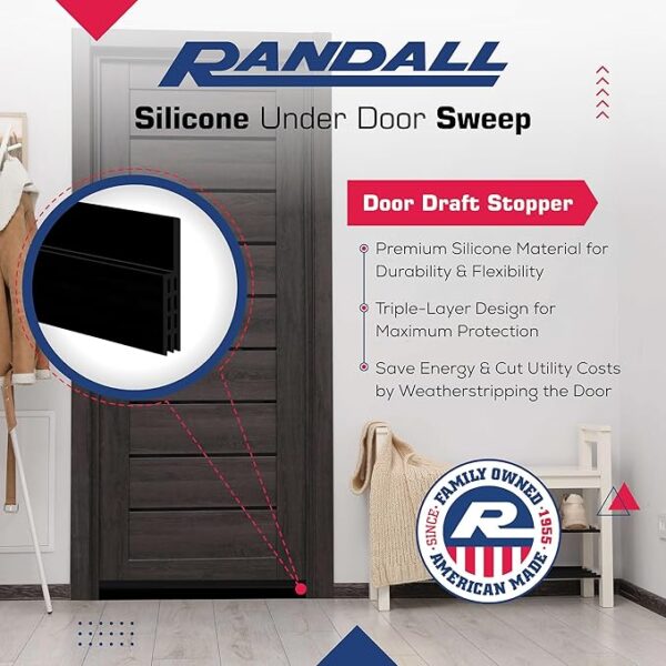 P-40 - Randall Manufacturing Adhesive Backed Door Sweep - Draft Stopper ...